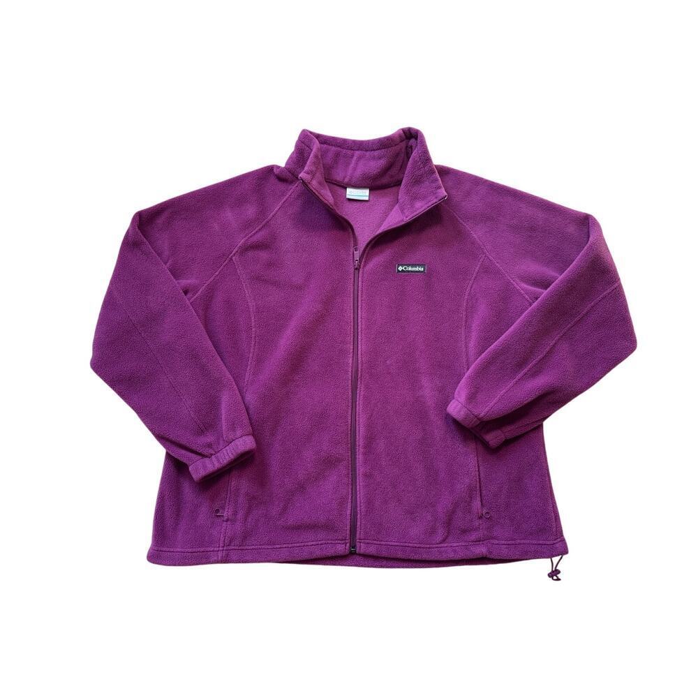 Columbia Women's Full zip Fleece/jacket/Sweater,  Size 3XL; Mauve/pink